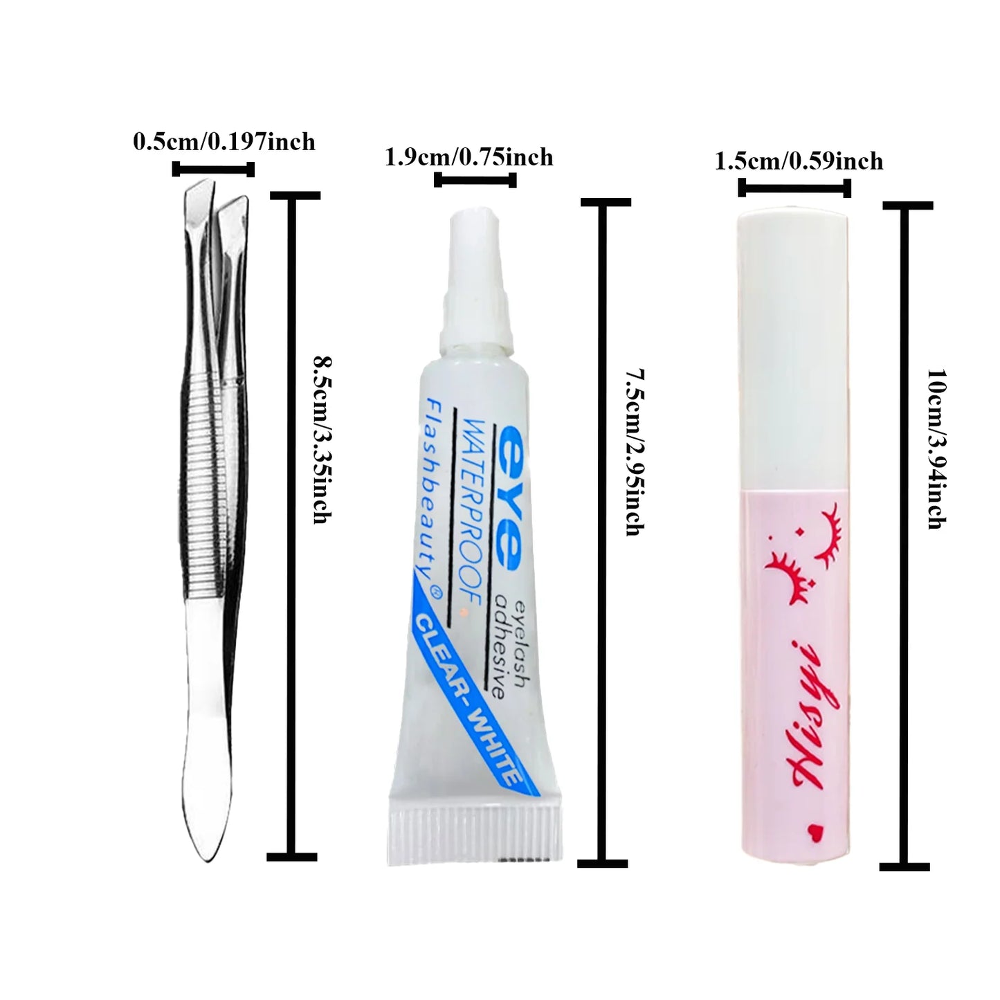 False Eyelashes Russian Strip Lashes Extension D-Curl Faux Mink Lashes 3D Effect False Eyelashes 10 Pairs