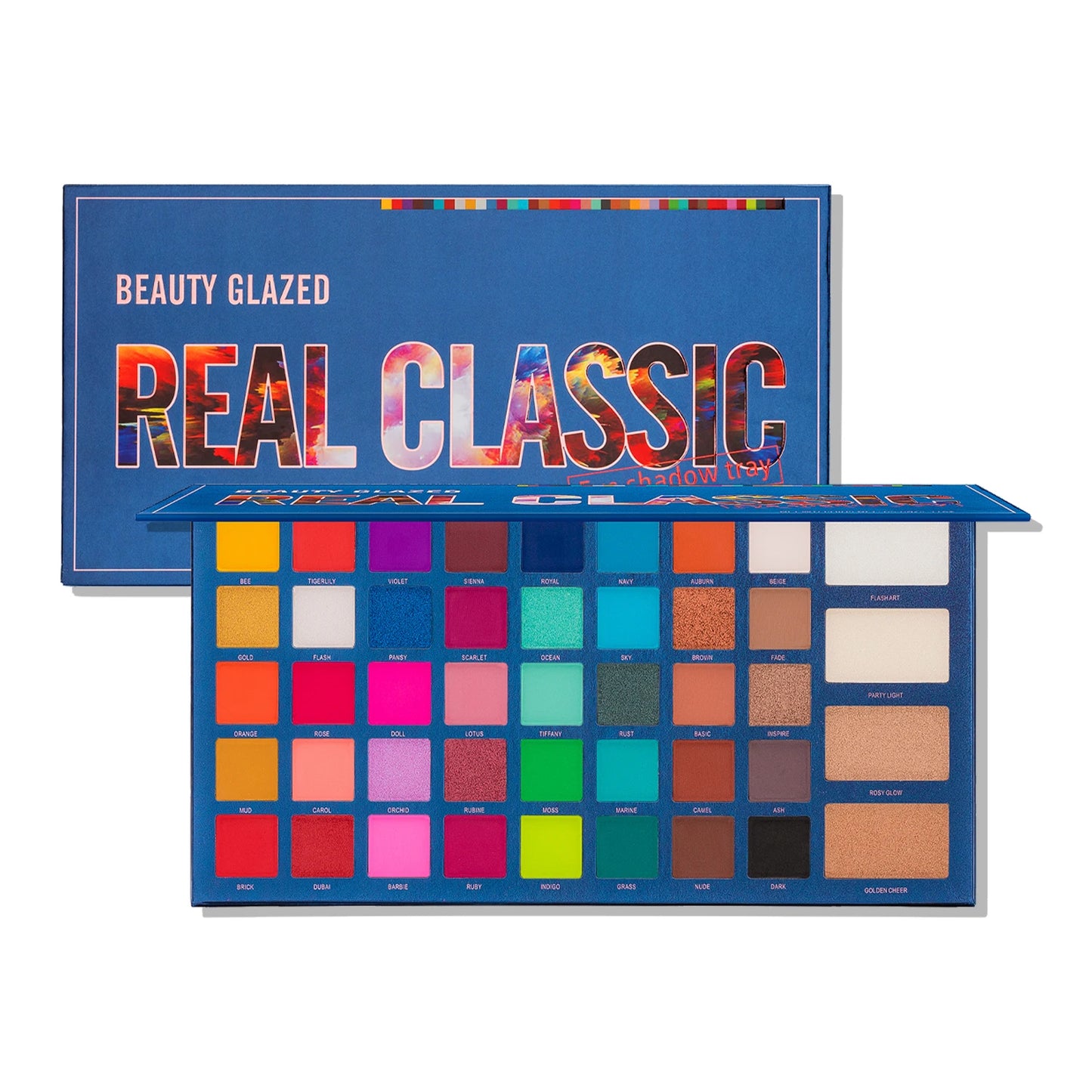 BEAUTY GLAZED REAL CLASSIC Eye Shadow Waterproof Earth Color Multicolor Makeup Palette Easy to Color Eyeshadow Palette