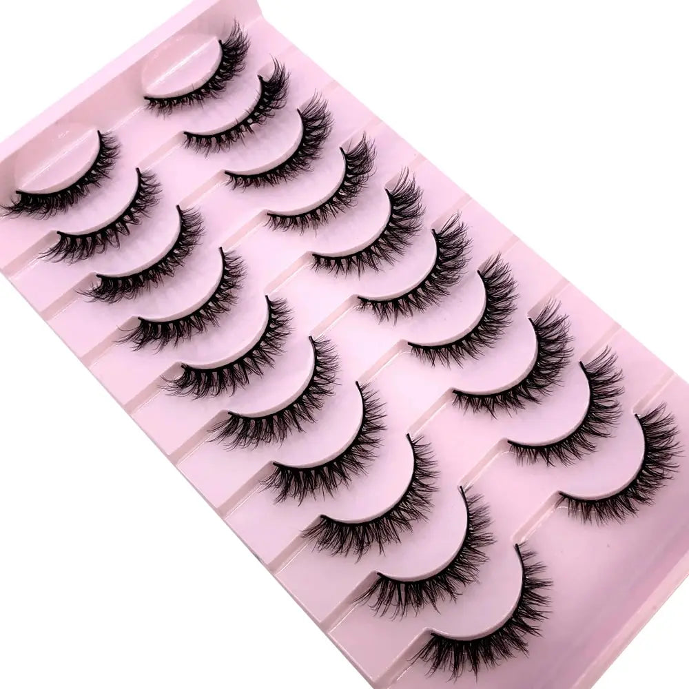 HBZGTLAD 10 Pairs Natural False Eyelashes Thick Make Ups 3D Mink Lashes Soft Eyelash Extension Fake Eyelash Long Mink Eyelashes