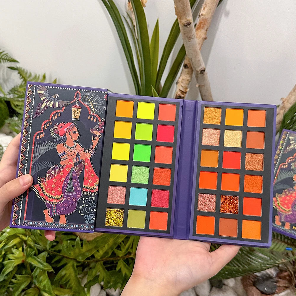 72 Colors Glitter Eyeshadow Palette Matte Waterproof Long Lasting Pressed Powder Cosmetics Kit Fashion Women Eye MakeUp Pallet