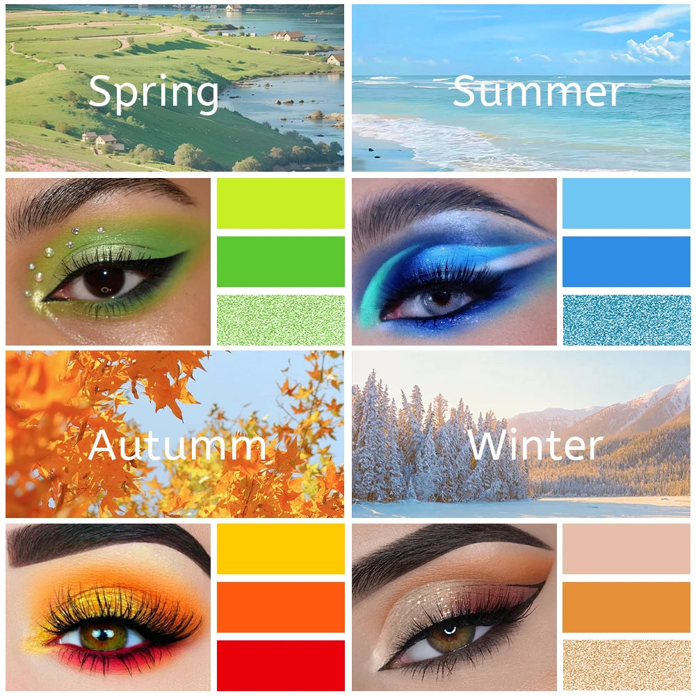 72 Colors Glitter Eyeshadow Palette Matte Waterproof Long Lasting Pressed Powder Cosmetics Kit Fashion Women Eye MakeUp Pallet