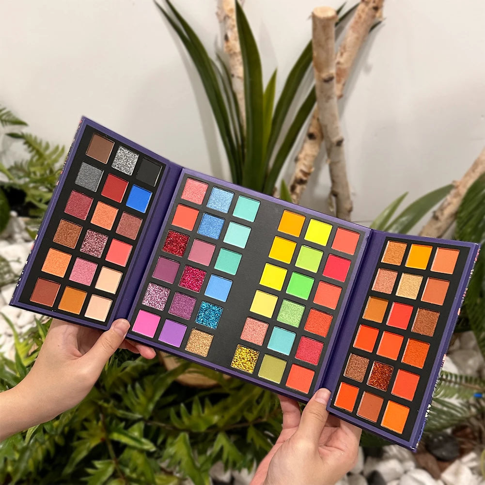 72 Colors Glitter Eyeshadow Palette Matte Waterproof Long Lasting Pressed Powder Cosmetics Kit Fashion Women Eye MakeUp Pallet