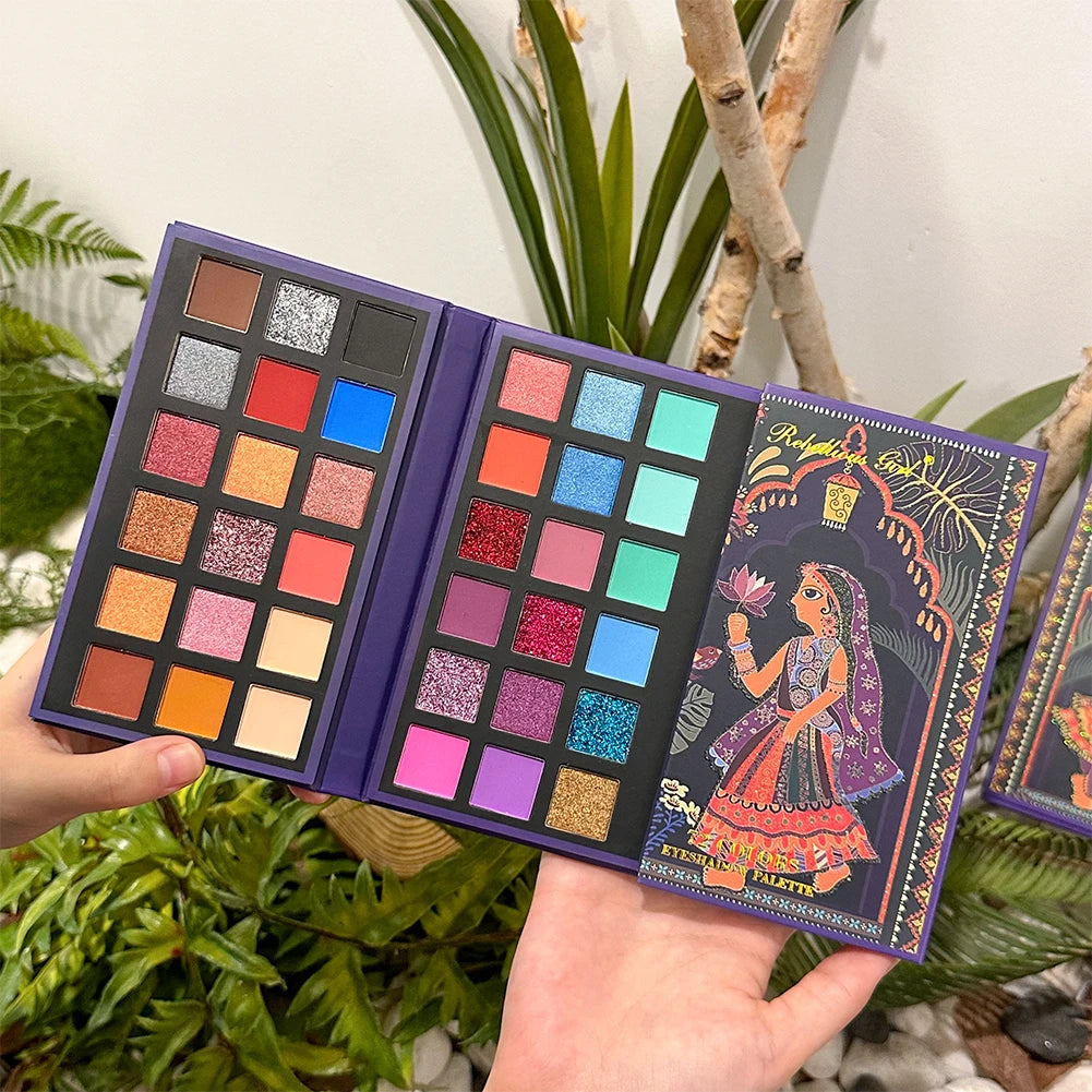 72 Colors Glitter Eyeshadow Palette Matte Waterproof Long Lasting Pressed Powder Cosmetics Kit Fashion Women Eye MakeUp Pallet