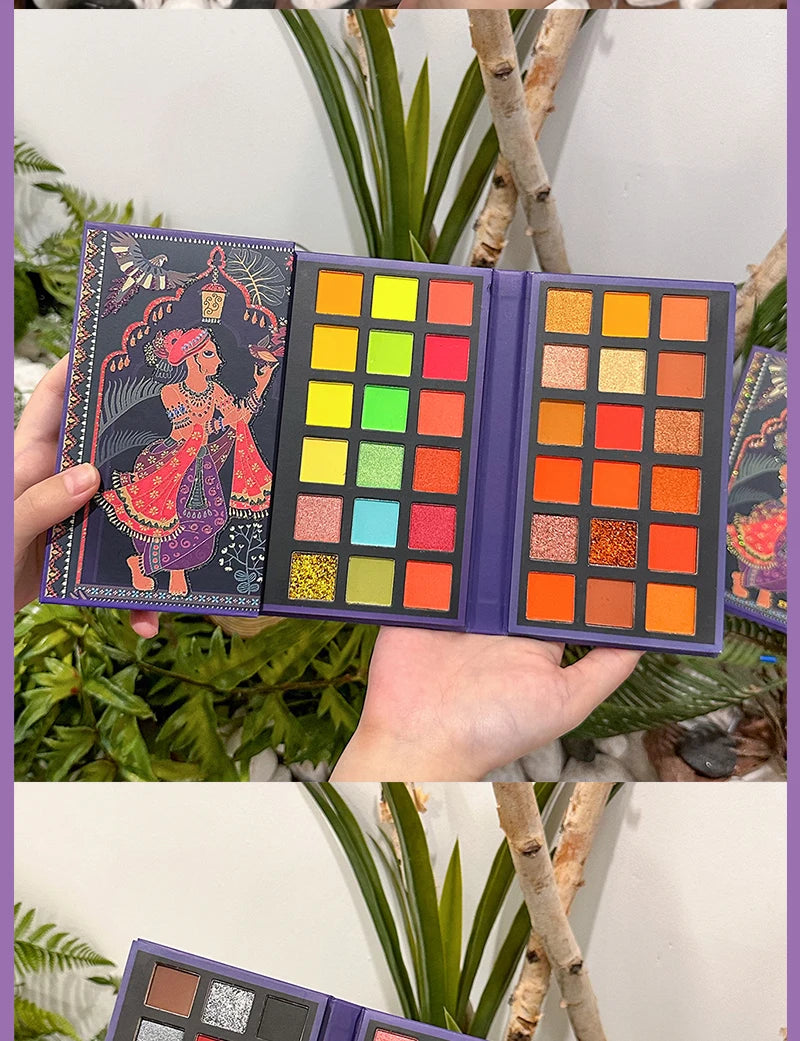 72 Colors Glitter Eyeshadow Palette Matte Waterproof Long Lasting Pressed Powder Cosmetics Kit Fashion Women Eye MakeUp Pallet