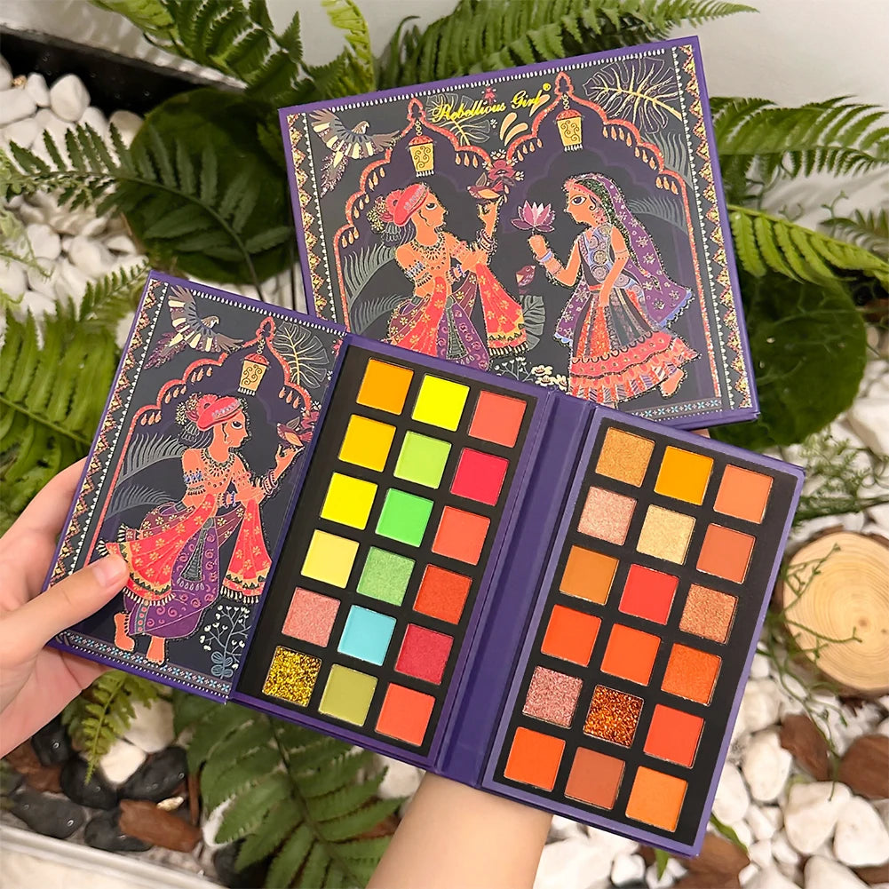 72 Colors Glitter Eyeshadow Palette Matte Waterproof Long Lasting Pressed Powder Cosmetics Kit Fashion Women Eye MakeUp Pallet