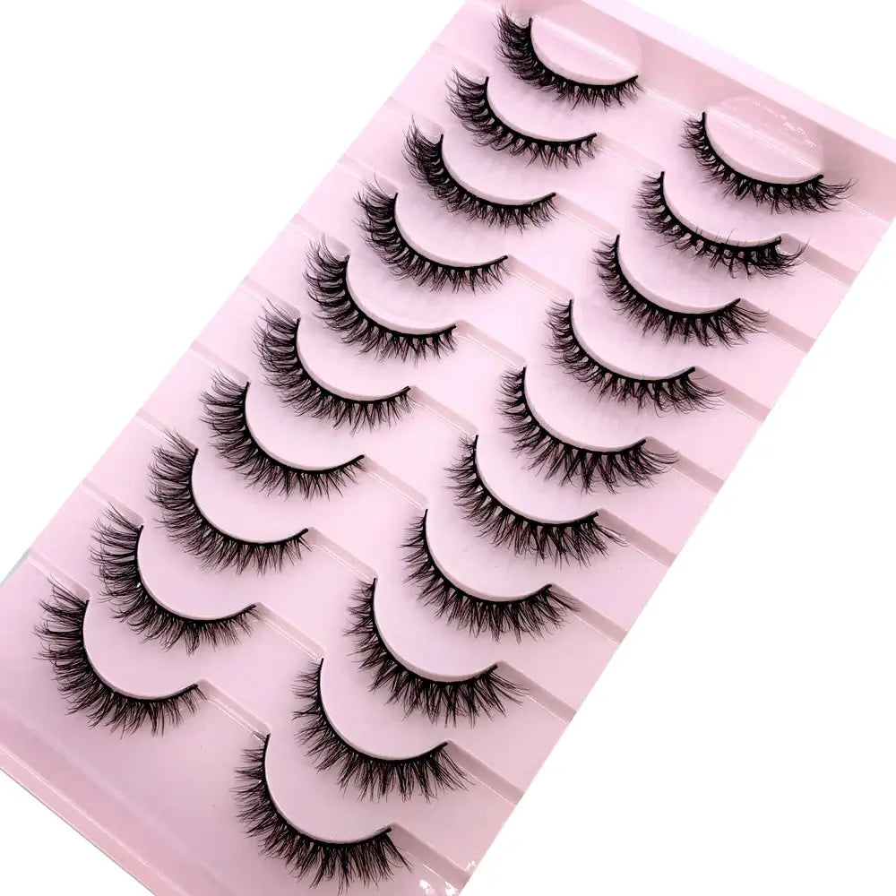 HBZGTLAD 10 Pairs Natural False Eyelashes Thick Make Ups 3D Mink Lashes Soft Eyelash Extension Fake Eyelash Long Mink Eyelashes